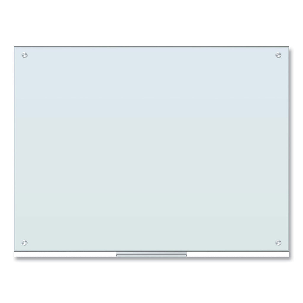 U Brands Glass Dry Erase Board, 48 x 36, White Surface