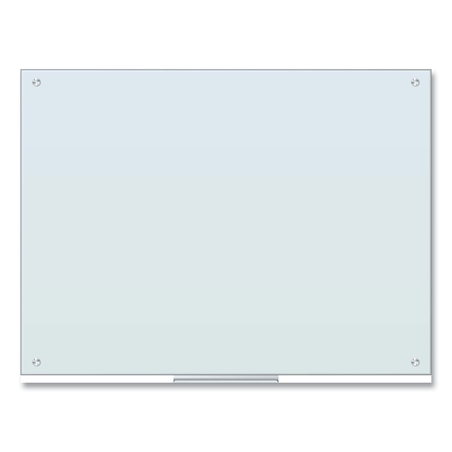 U Brands Glass Dry Erase Board, 48 x 36, White Surface