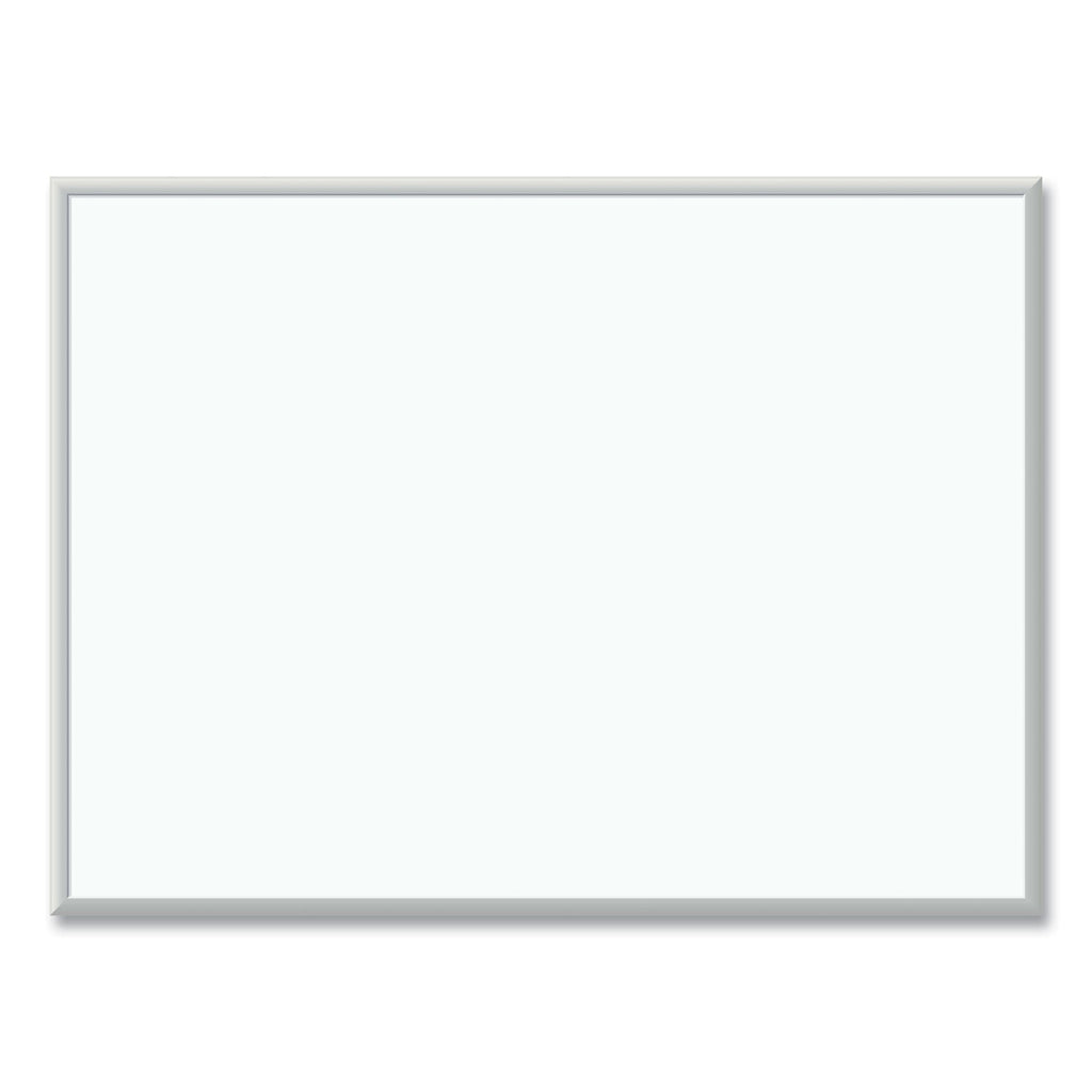U Brands Melamine Dry Erase Board, 48 x 36, White Surface, Silver Frame