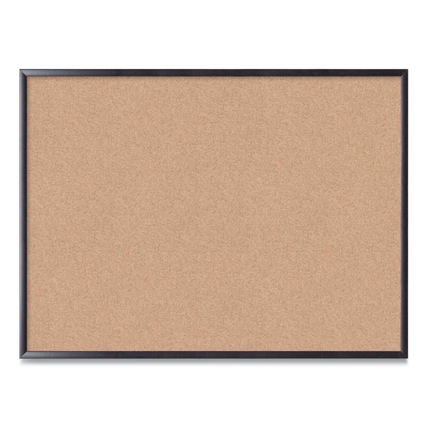 U Brands Cork Bulletin Board, 48 x 36, Natural Surface, Black Frame