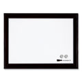 Quartet Home Decor Magnetic Dry Erase Board, 23 x 17, Black Wood Frame