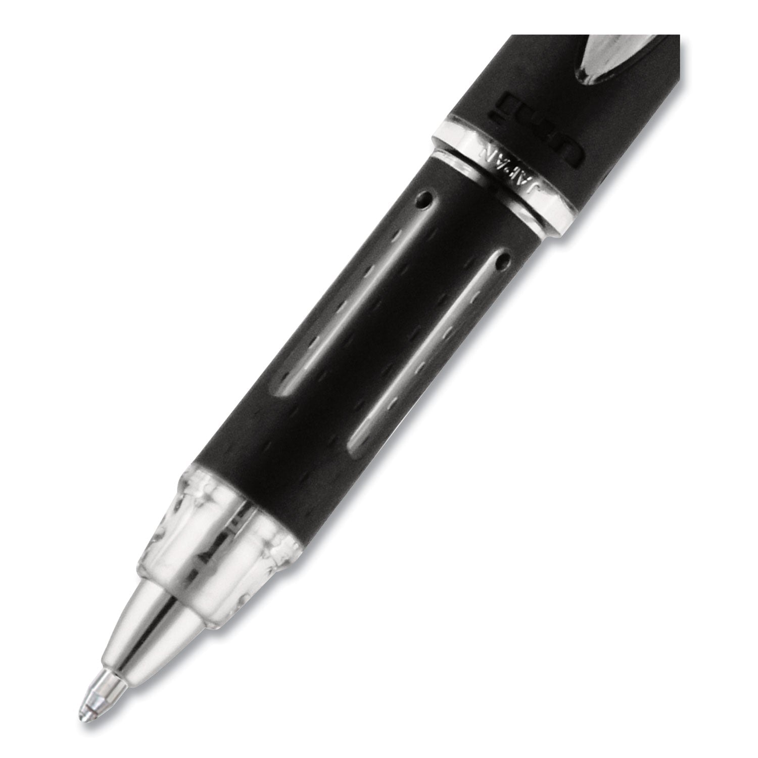 uniball Jetstream Stick Ballpoint Pen, Bold 1 mm, Blue Ink, Black Barrel