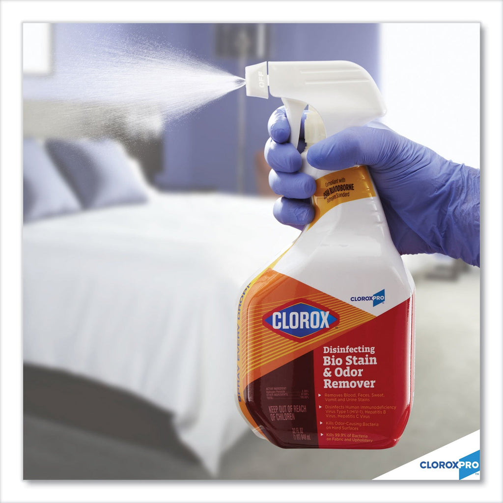 Clorox Disinfecting Bio Stain and Odor Remover, Fragranced, 32 oz Spray Bottle