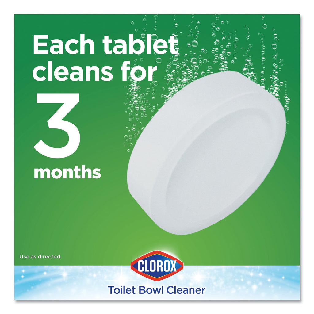 Clorox Automatic Toilet Bowl Cleaner, 3.5 oz Tablet, 2/Pack
