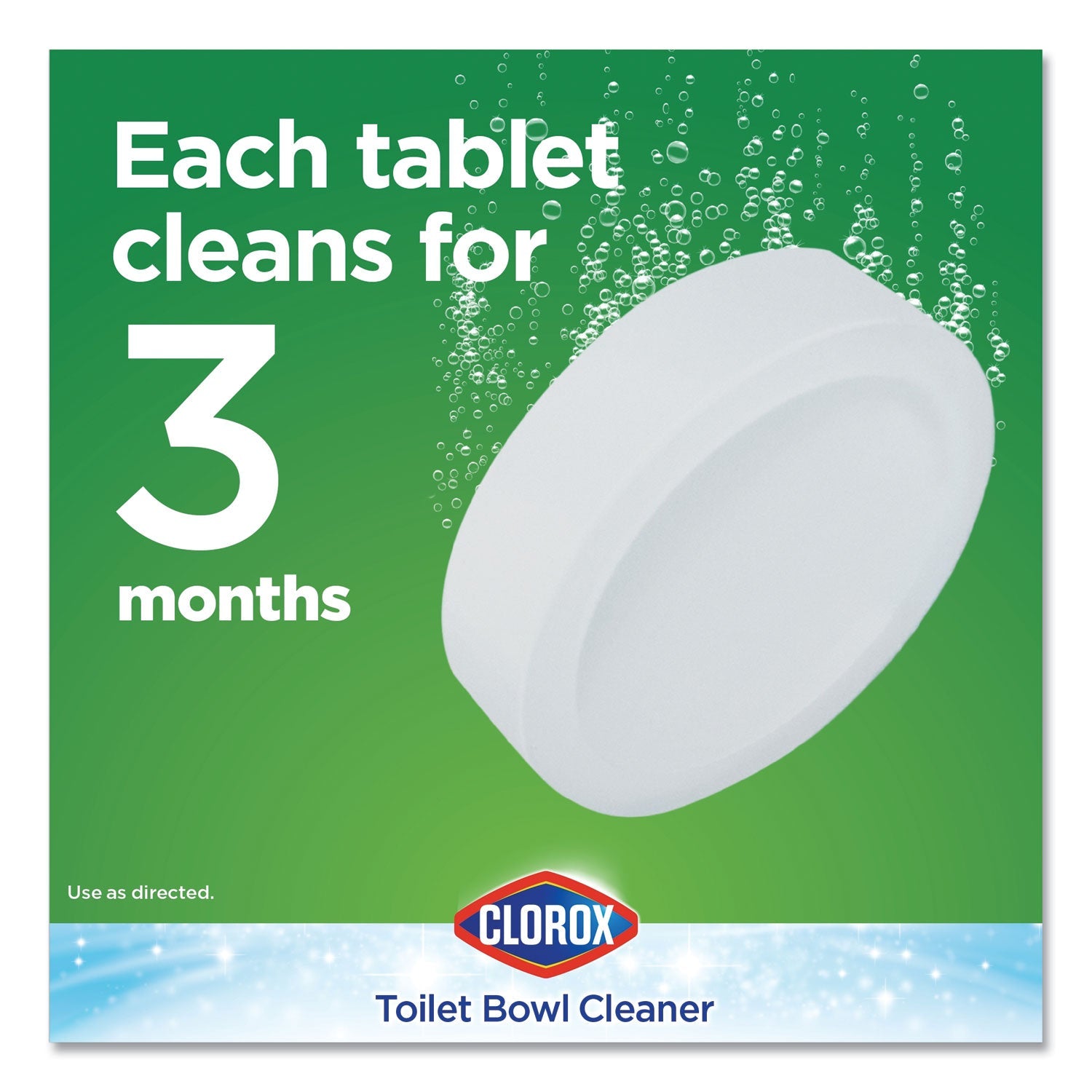 Clorox Automatic Toilet Bowl Cleaner, 3.5 oz Tablet, 2/Pack