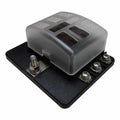 6 Way 12V Circuit Screw Fuse Block - LED Indicators