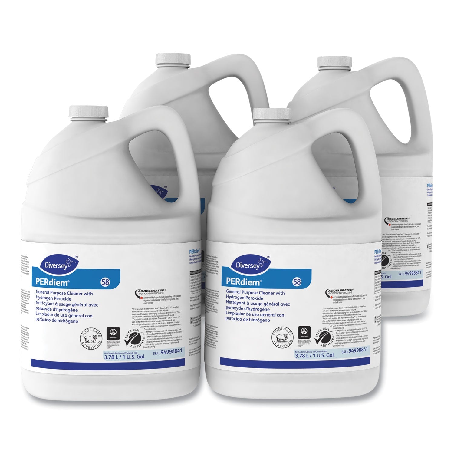 Diversey PERdiem Concentrated General Purpose Cleaner - Hydrogen Peroxide, 1 gal, Bottle