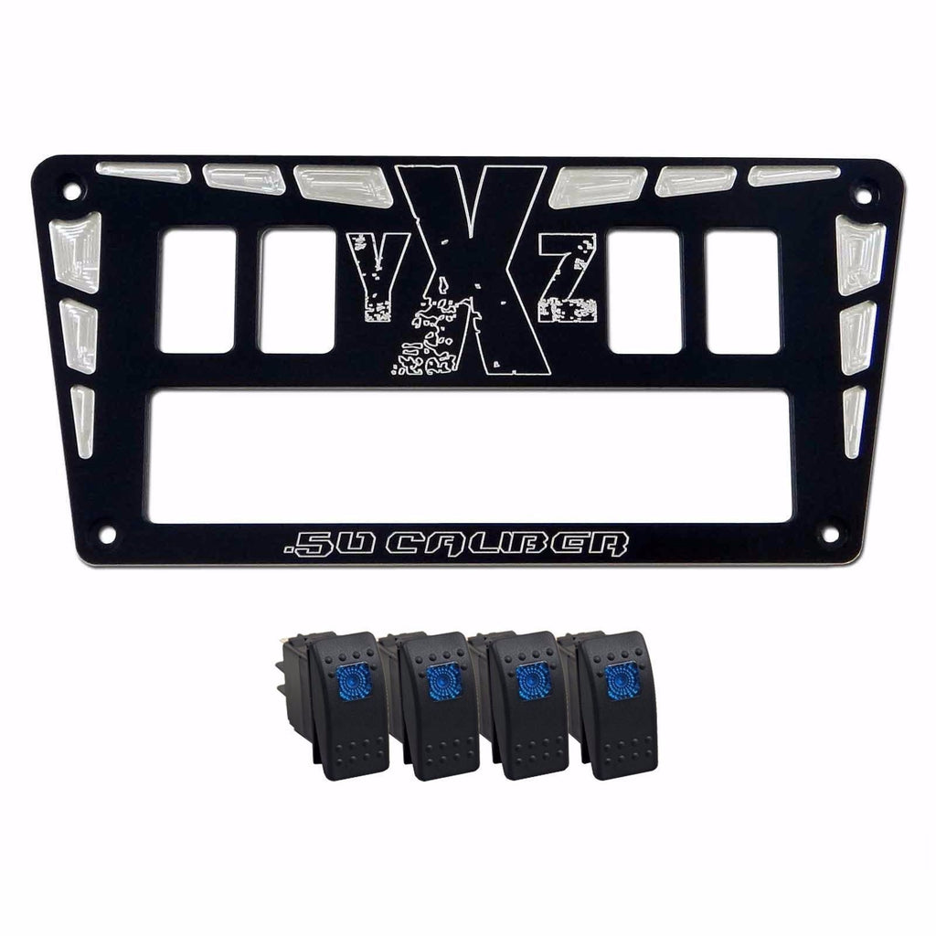 YXZ 1000R Custom CNC 4 Switch Dash Panel