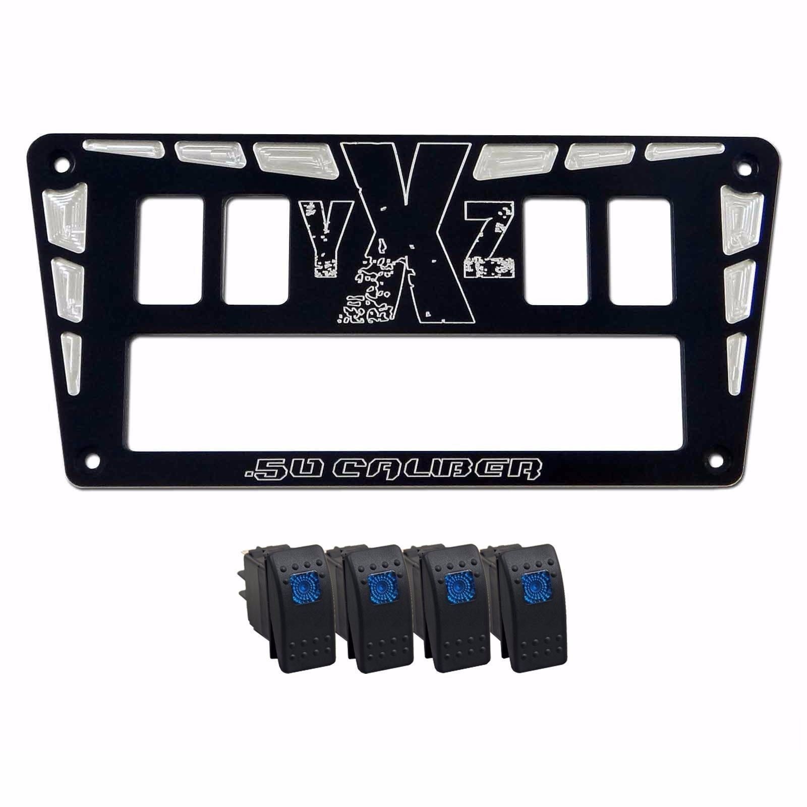 YXZ 1000R Custom CNC 4 Switch Dash Panel