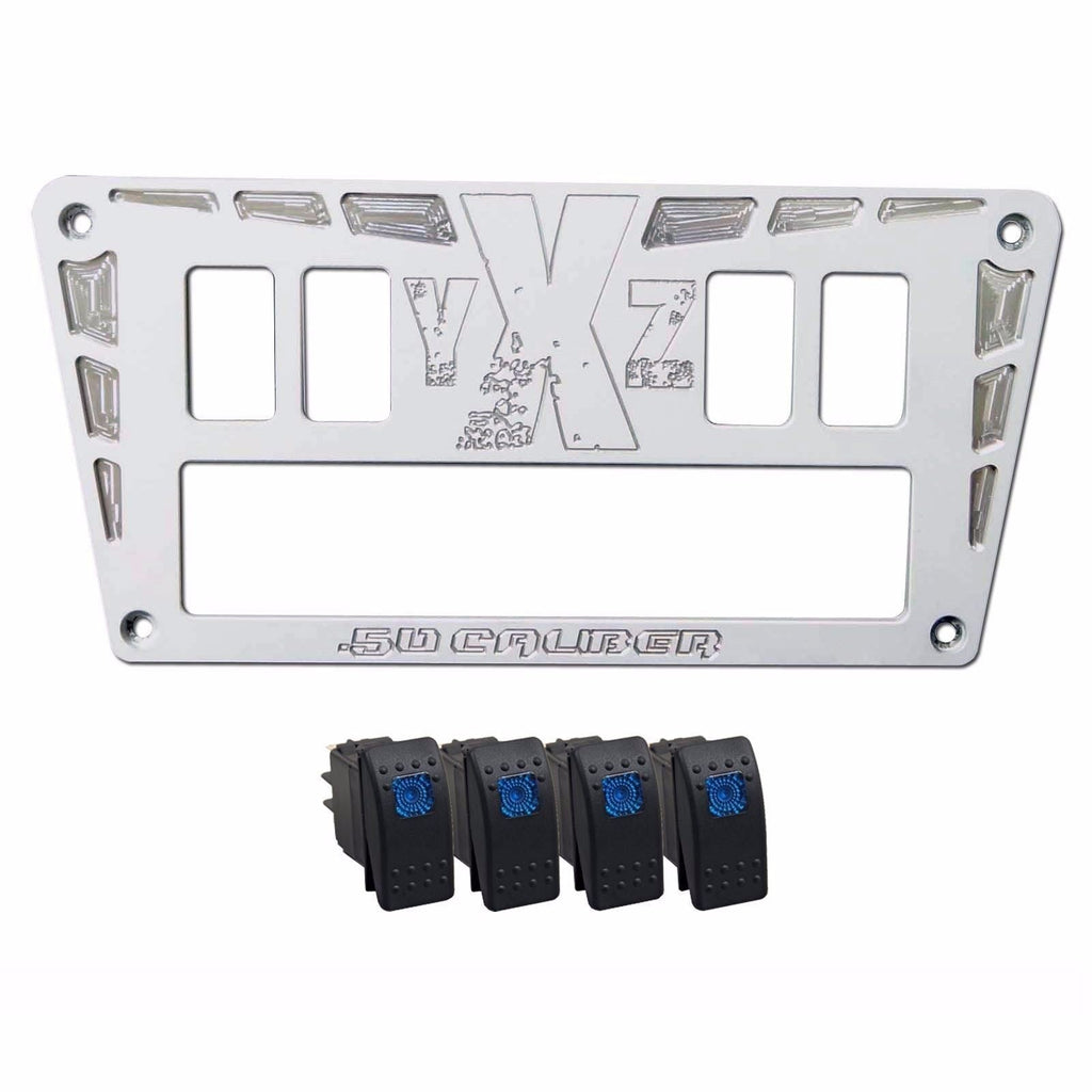 YXZ 1000R Custom CNC 4 Switch Dash Panel