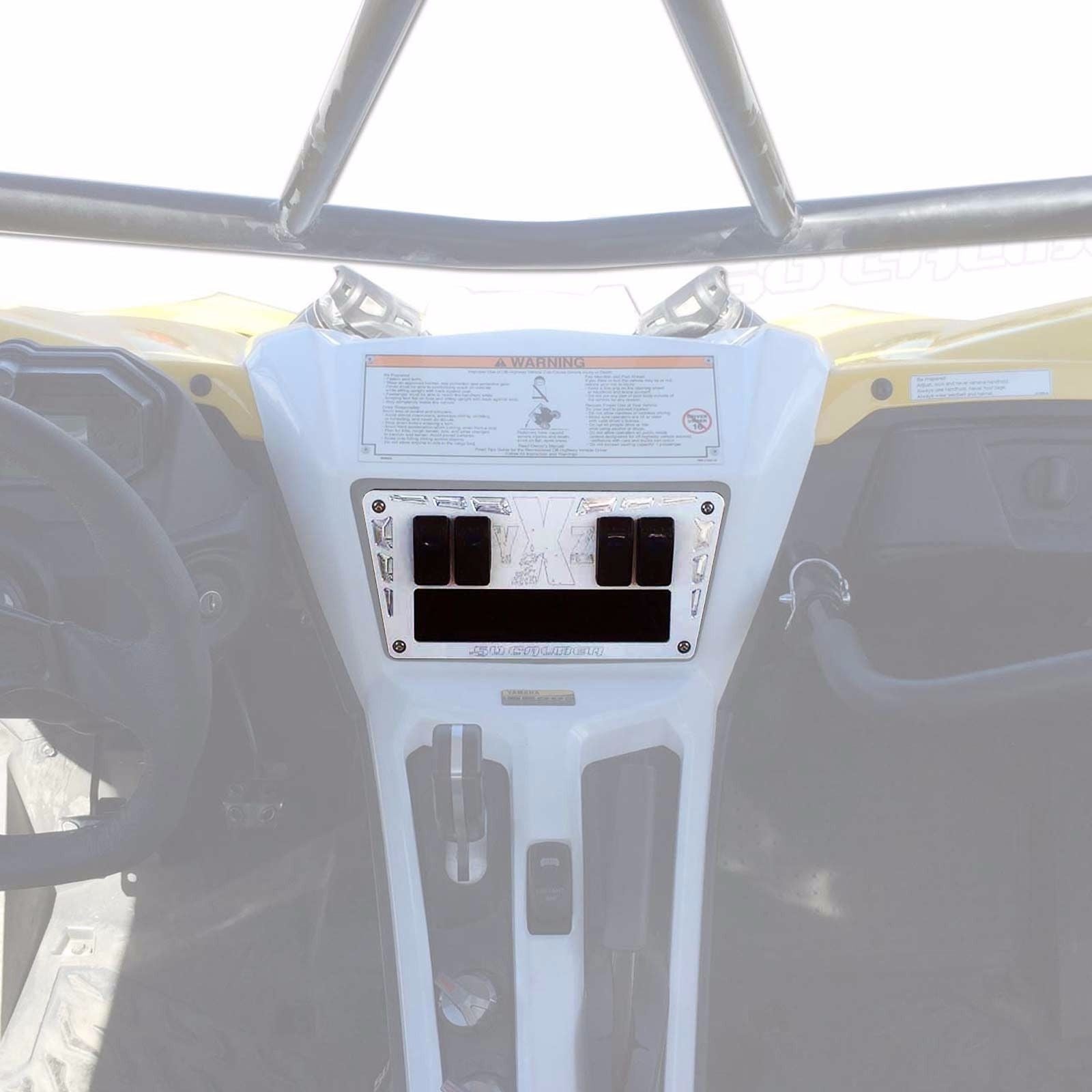 YXZ 1000R Custom CNC 4 Switch Dash Panel