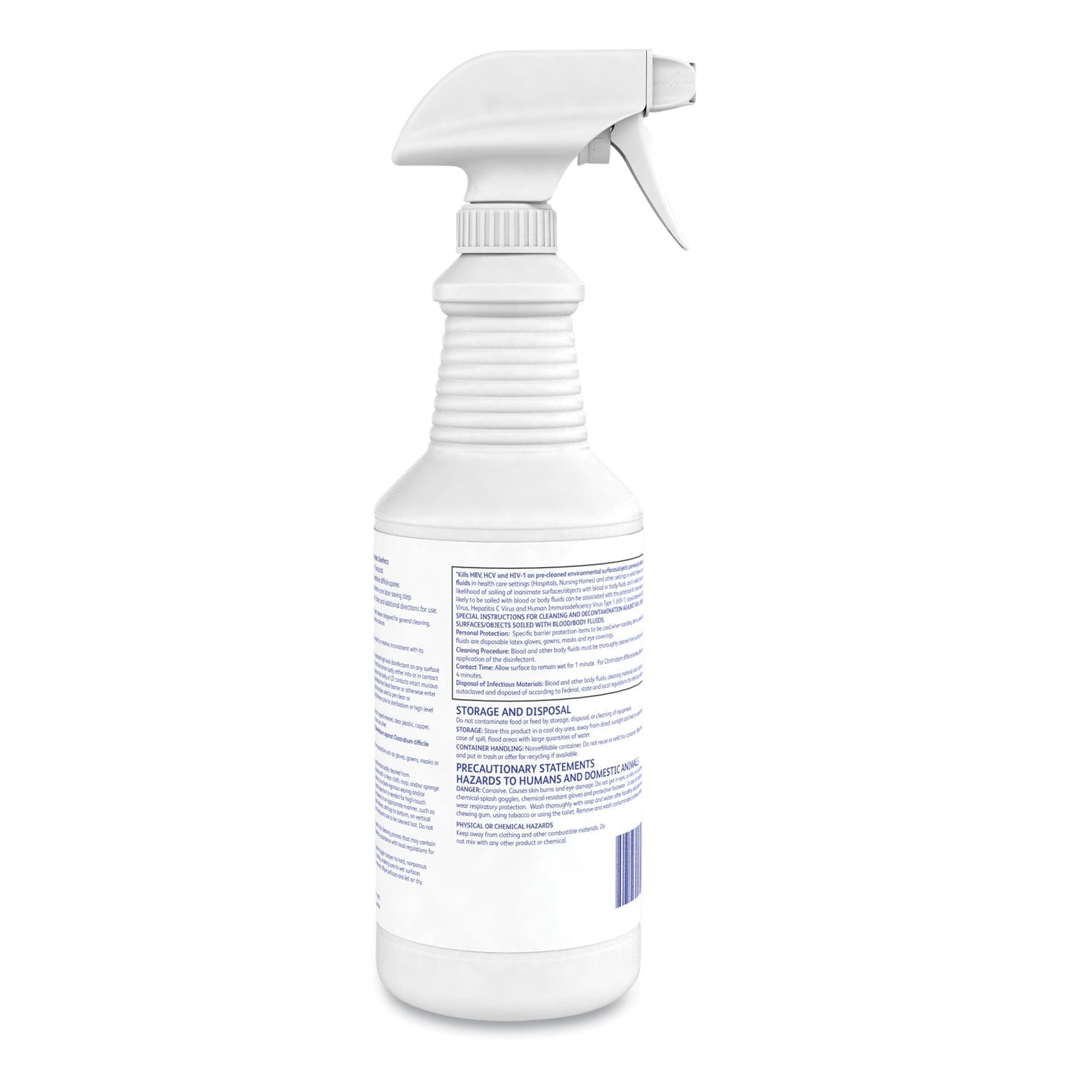 Diversey Avert Sporicidal Disinfectant Cleaner, 32 oz Spray Bottle, 12/Carton