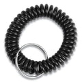 CONTROLTEK Wrist Key Coil Key Organizers, Black, 12/Pack