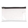 CONTROLTEK Multipurpose Zipper Bags, Vinyl, 11 x 6, Clear