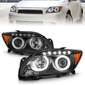 Anzo 2005-2010 Scion Tc Projector Headlights w/ Halo Black (CCFL)