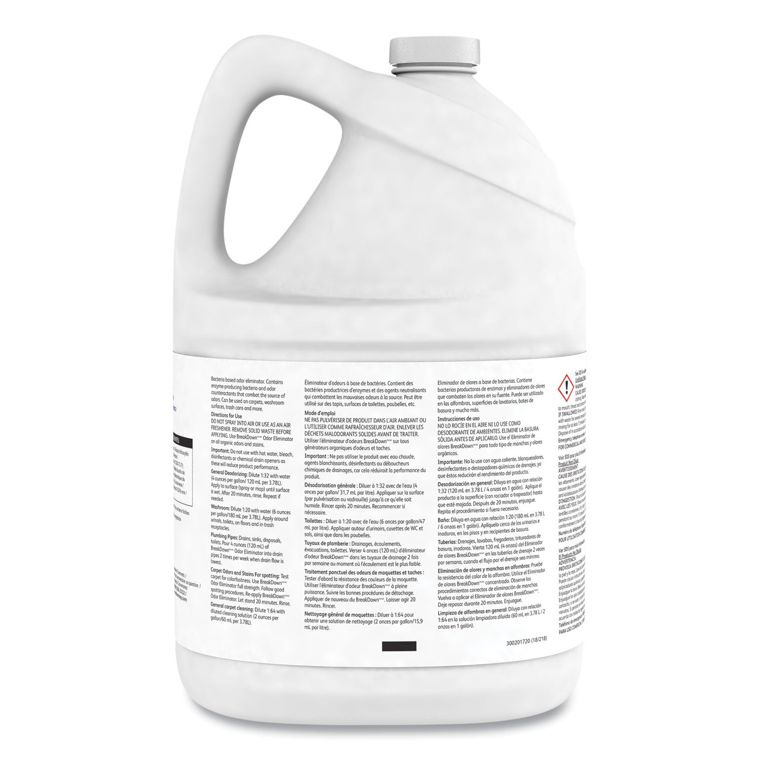 Diversey Breakdown Odor Eliminator, Fresh Scent, Liquid, 1 gal Bottle