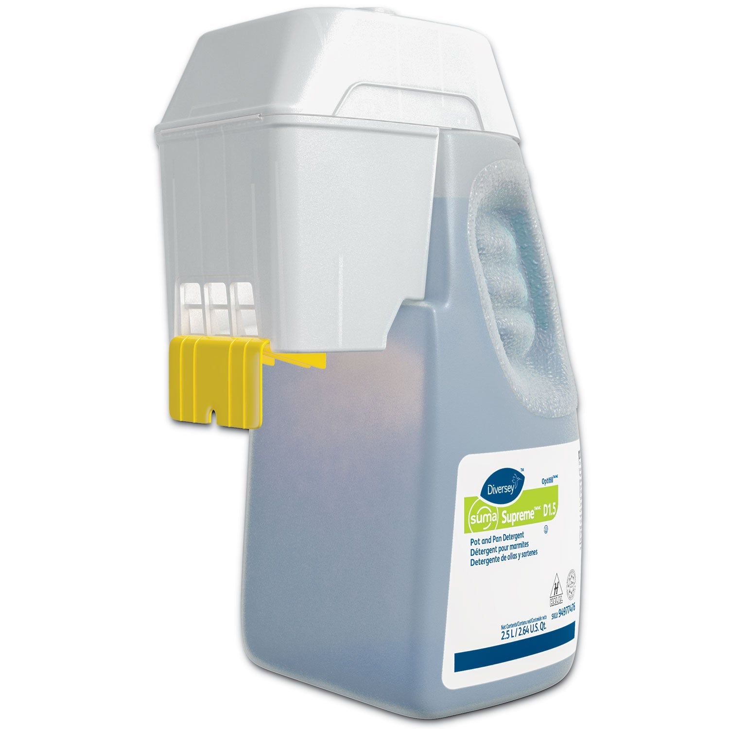 Suma Supreme Concentrated Pot and Pan Detergent, Floral, 2.6 qt Optifill System Refill