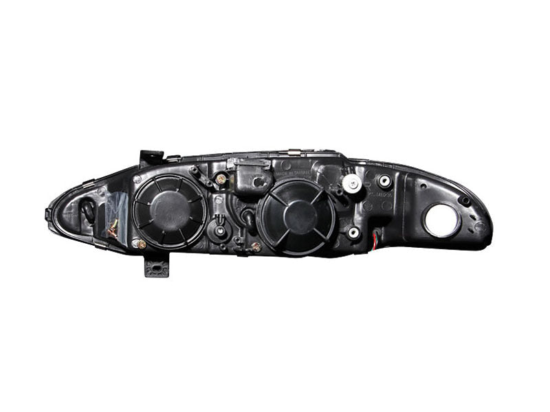 Anzo 1997-1999 Mitsubishi Eclipse Projector Headlights w/ Halo Black G2