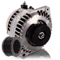 Mechman 170 Amp Racing Alternator 1965-1985 GM - Natural (Includes 2 Pulleys)