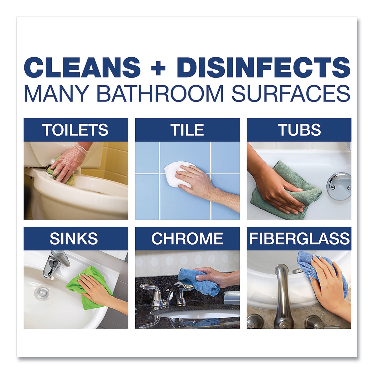 Comet Disinfecting-Sanitizing Bathroom Cleaner, 32 oz Trigger Spray Bottle, 8/Carton