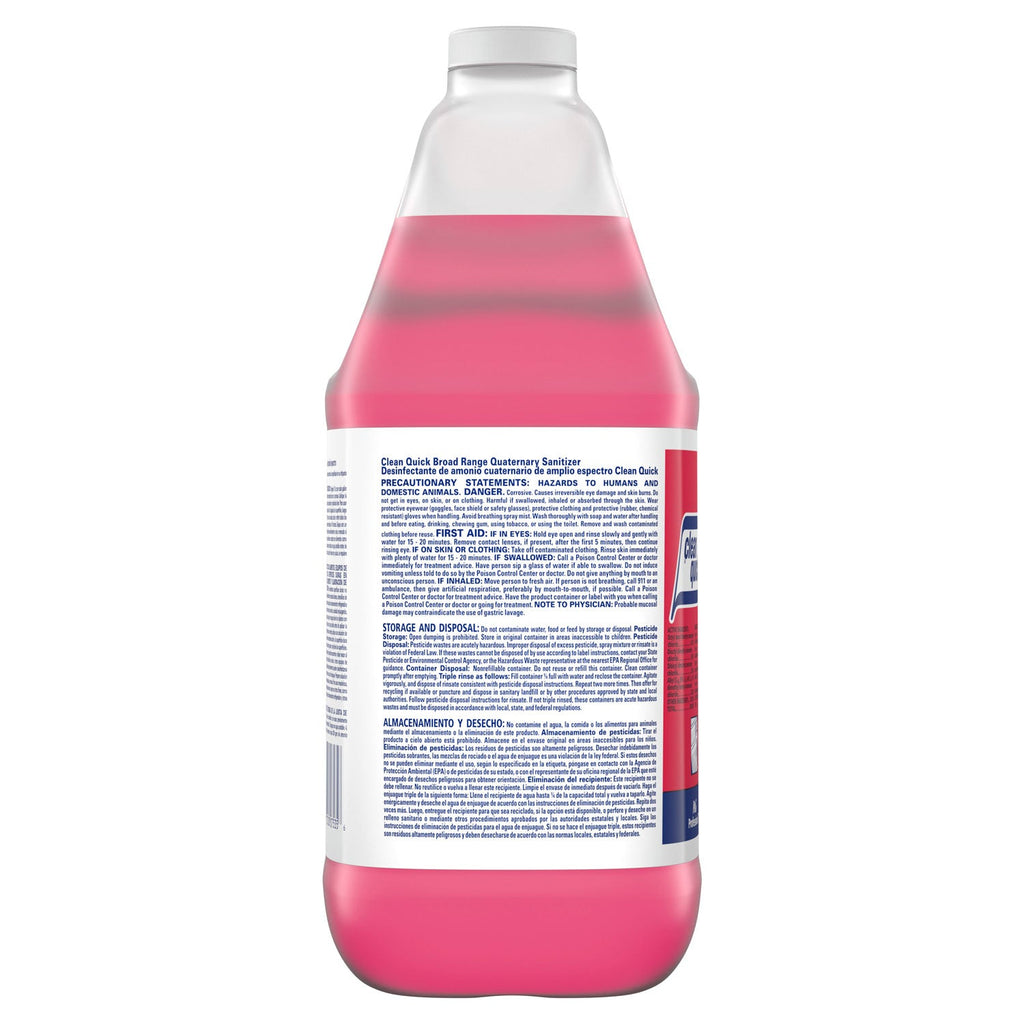 Clean Quick Broad Range Quaternary Sanitizer, Sweet Scent, 1 gal Bottle, 3/Carton