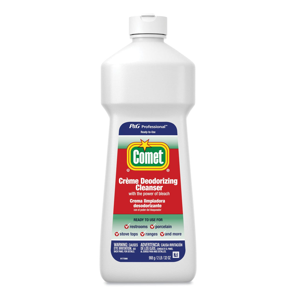Comet Creme Deodorizing Cleanser, 32 oz Bottle, 10/Carton