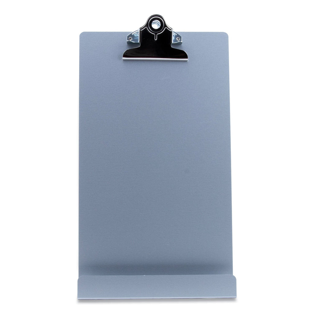 Saunders Free Standing Clipboard and Tablet Stand, 1" Clip Capacity, Memo Size: Holds 6 x 9 Sheets, Silver