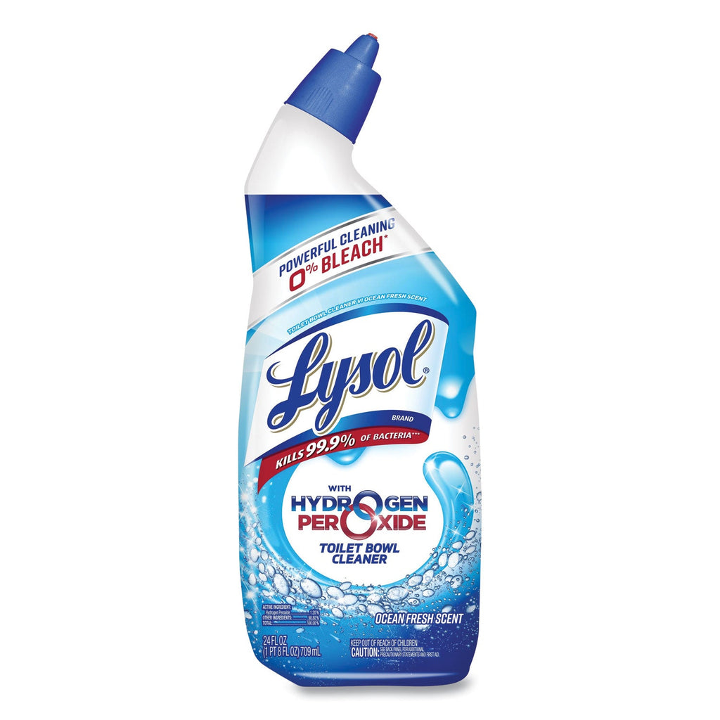 LYSOL Toilet Bowl Cleaner with Hydrogen Peroxide, Ocean Fresh Scent, 24 oz