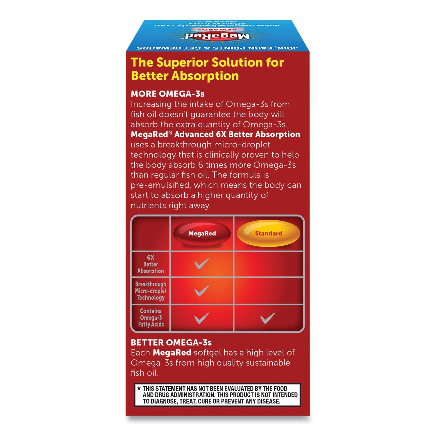 MegaRed Advanced 6X Absorption Omega, 800 mg, 40 Count