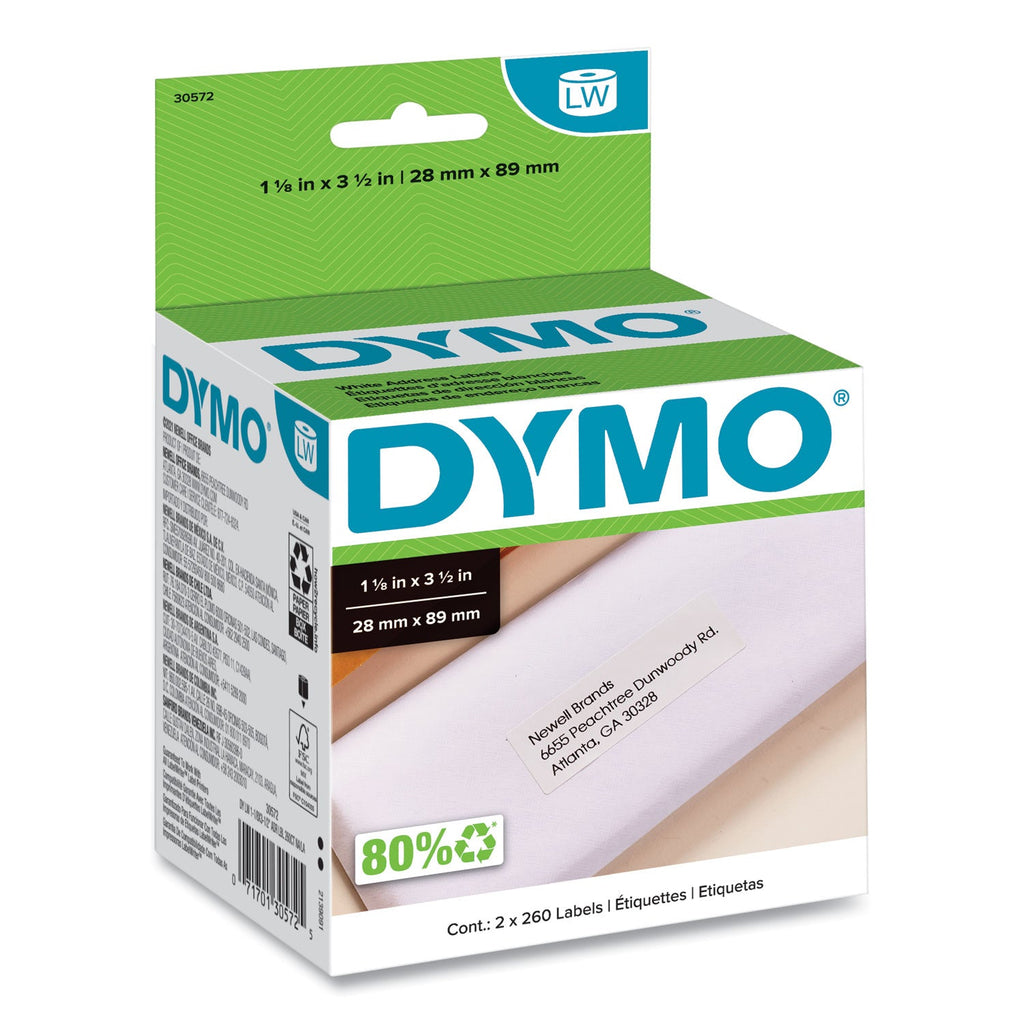 DYMO LabelWriter Shipping Labels, 2.12" x 4", White, 220 Labels/Roll