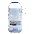 San Jamar Saf-T-Ice Tote, 6 gal, Transparent Blue