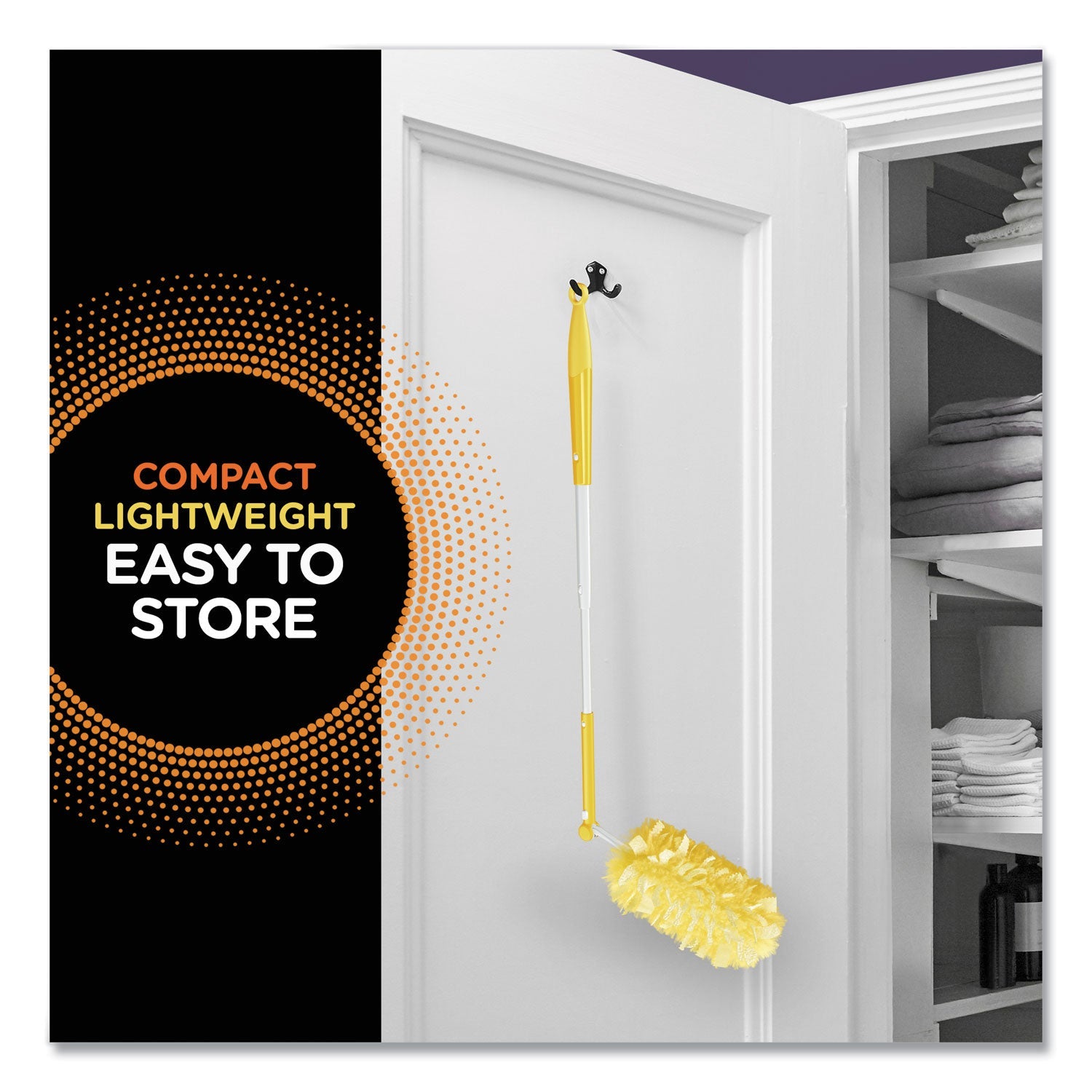 Swiffer Heavy Duty Dusters with Extendable Handle, Plastic Handle Extends to 3 ft, 1 Handle and 3 Dusters/Kit, 6 Kits/Carton