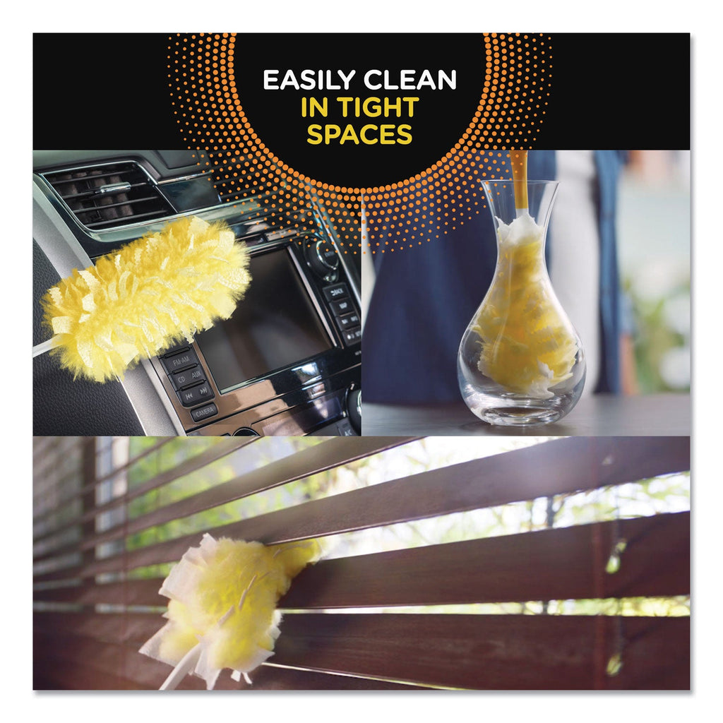 Swiffer Heavy Duty Dusters Refill, Dust Lock Fiber, Yellow, 6/Box