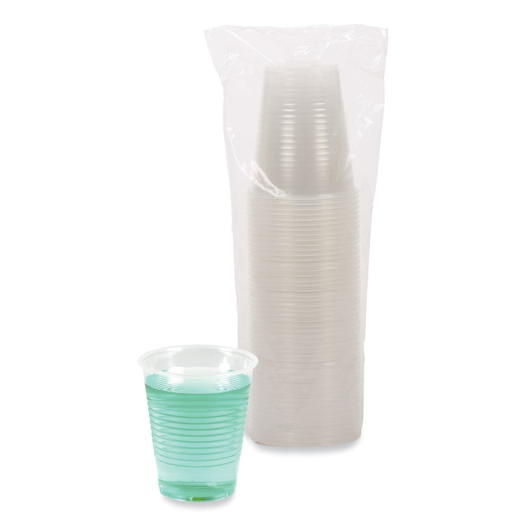 Boardwalk Translucent Plastic Cold Cups, 12 oz, Polypropylene, 50 Cups/Sleeve, 20 Sleeves/Carton