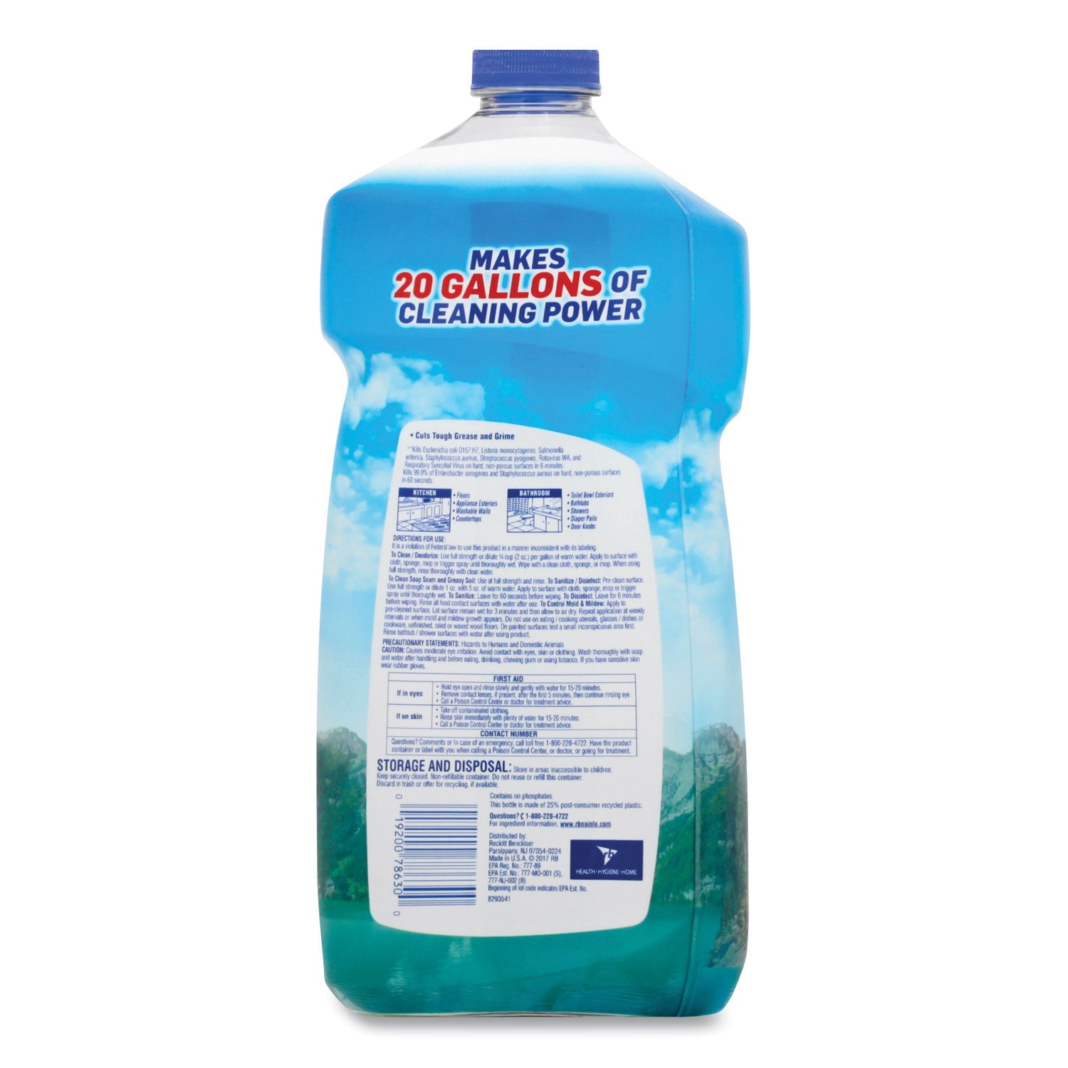 LYSOL Clean and Fresh Multi-Surface Cleaner, Cool Adirondack Air, 40 oz Bottle