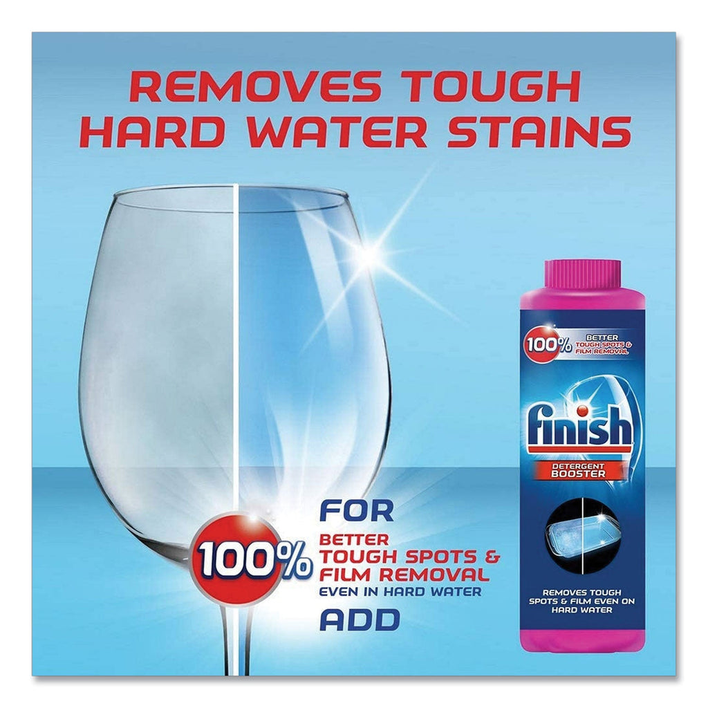 FINISH Hard  Water Detergent Booster, 14 oz Bottle, 6/Carton
