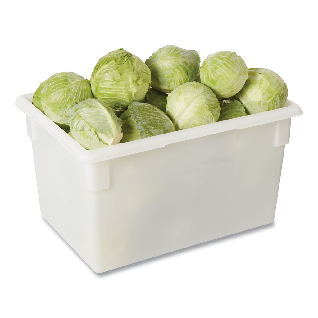 Rubbermaid Food/Tote Boxes, 21.5 gal, 26 x 18 x 15, White, Plastic