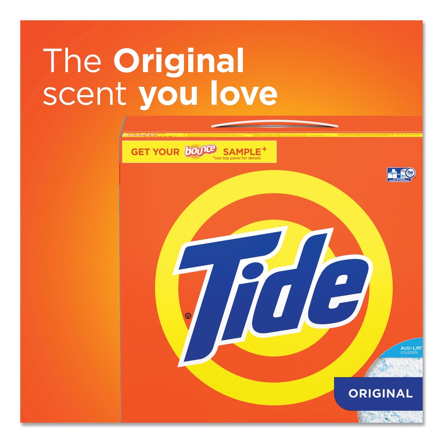Tide Powder Laundry Detergent, Original Scent, 143 oz Box, 2/Carton