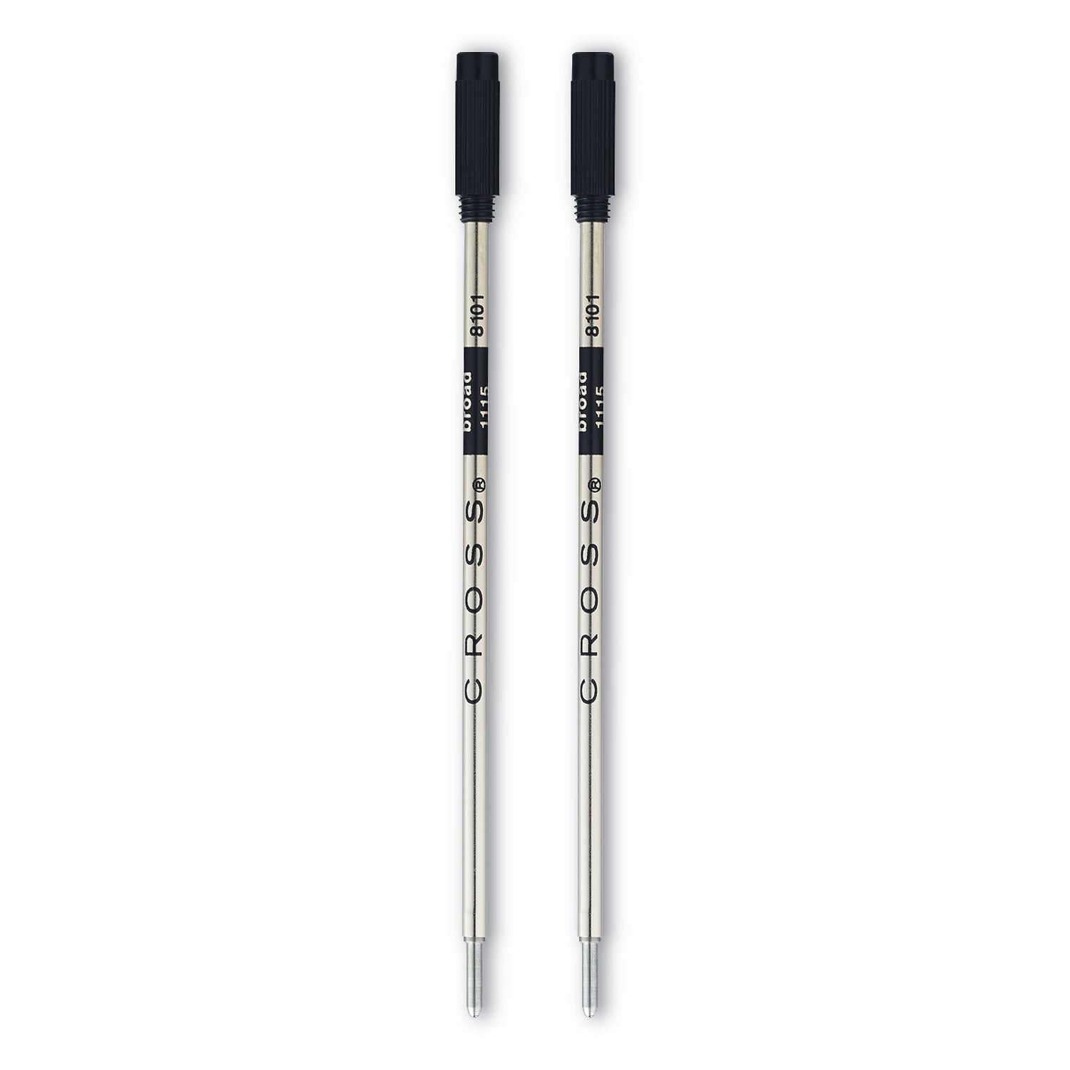 Cross Refills for Cross Ballpoint Pens, Bold Conical Tip, Black Ink, 2/Pack
