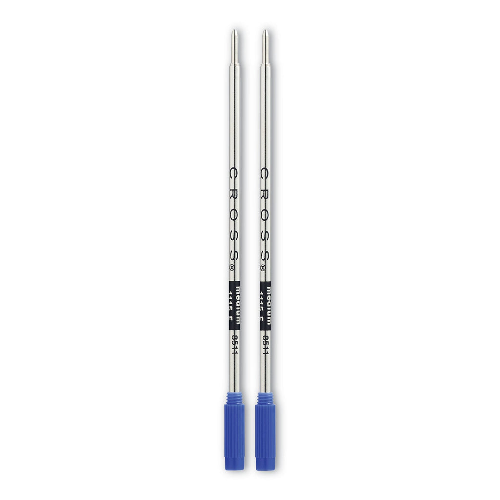 Cross Refills for Cross Ballpoint Pens, Medium Conical Tip, Blue Ink, 2/Pack