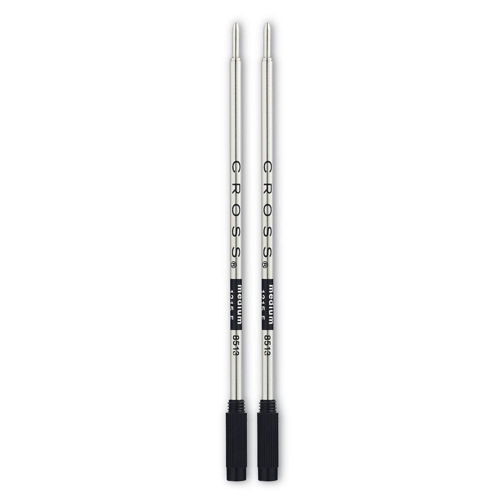 Cross Refills for Cross Ballpoint Pens, Medium Conical Tip, Black Ink, 2/Pack