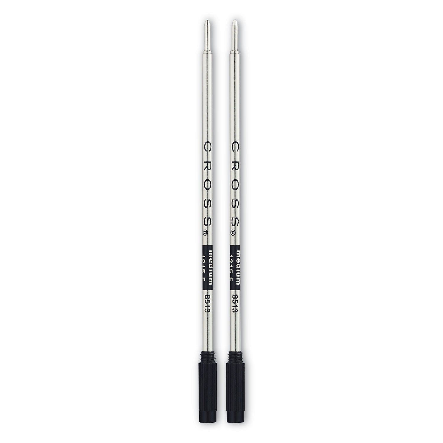 Cross Refills for Cross Ballpoint Pens, Medium Conical Tip, Black Ink, 2/Pack