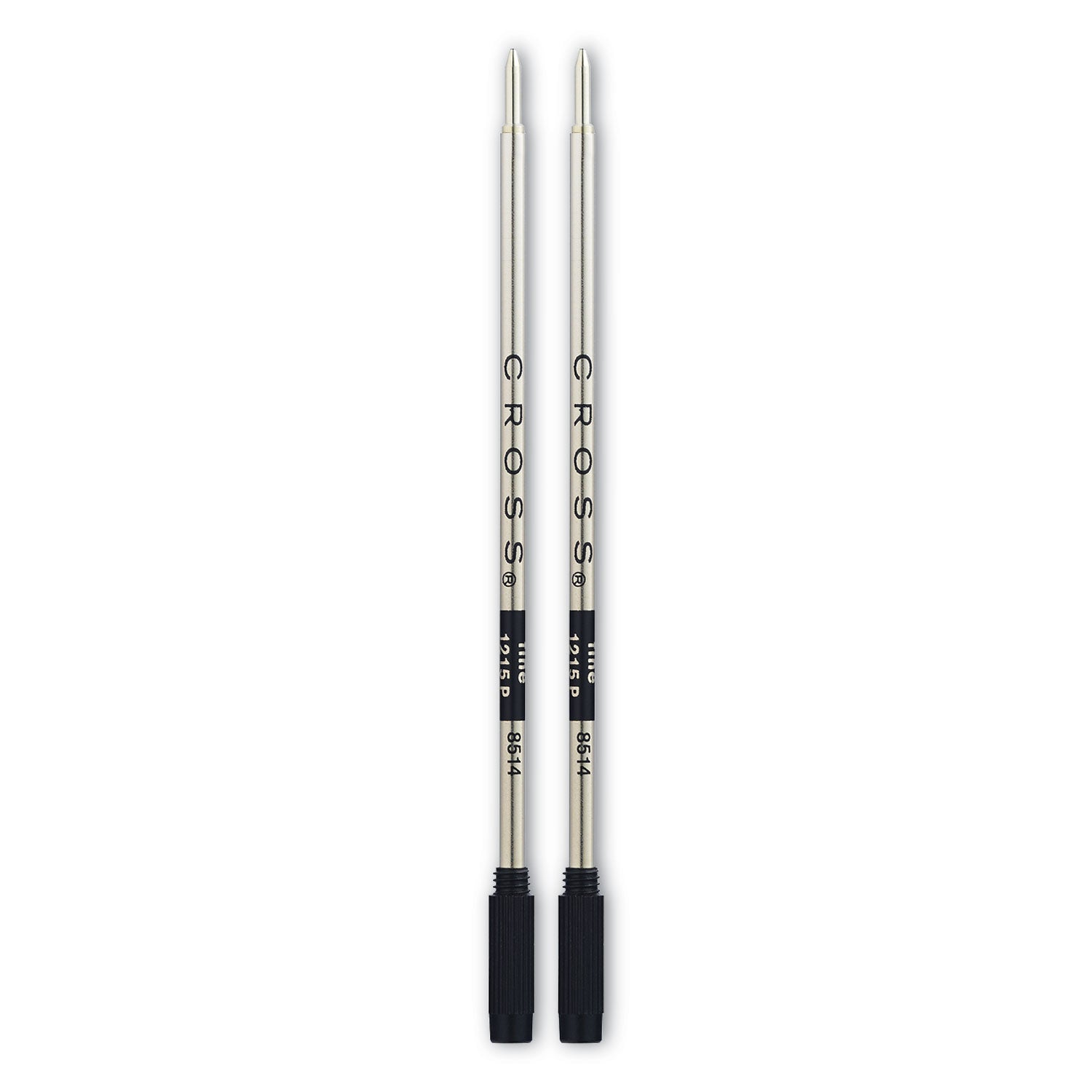 Cross Refills for Cross Ballpoint Pens, Fine Conical Tip, Black Ink, 2/Pack