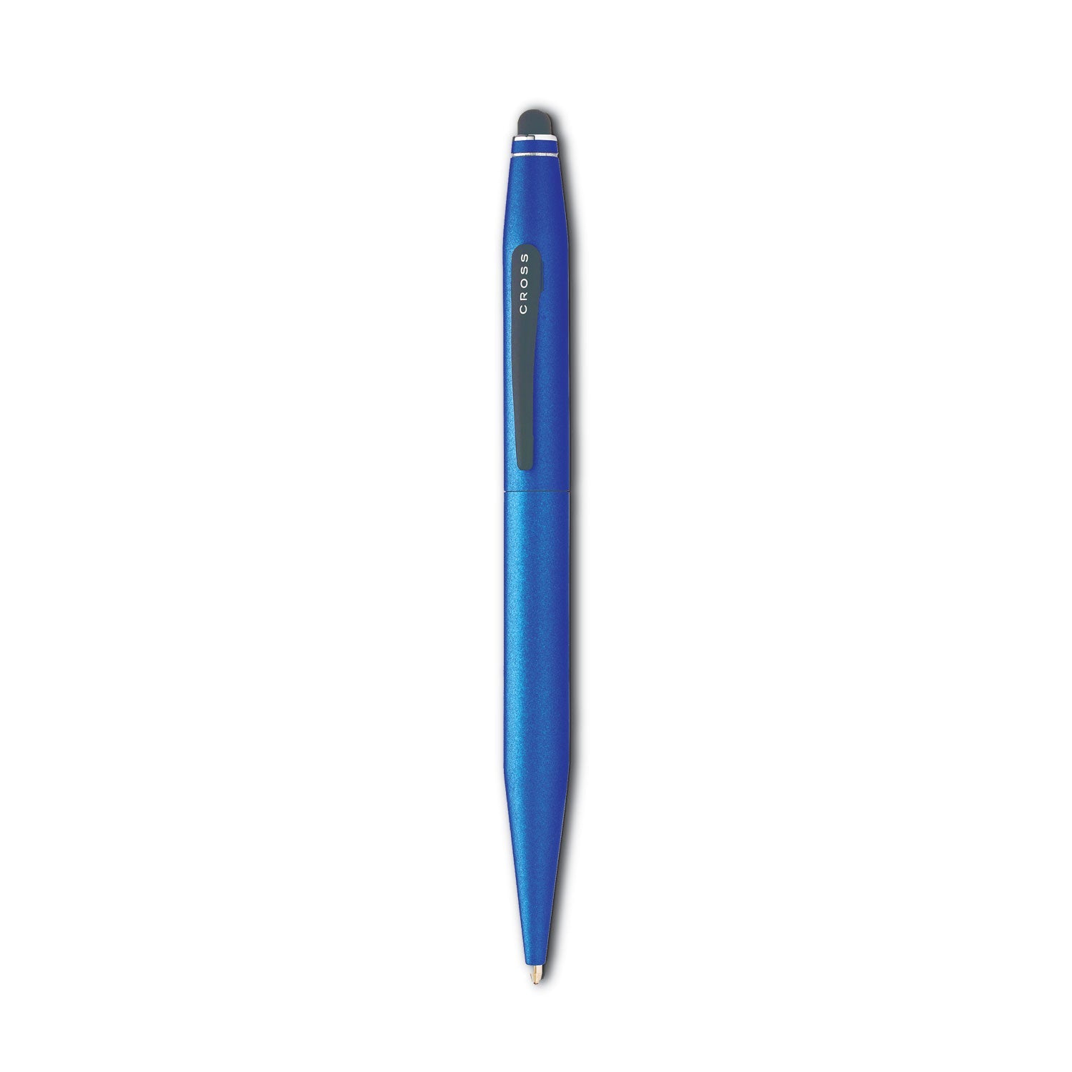 Cross Tech 2 Ballpoint Pen/Stylus, Retractable, Medium 0.7 mm, Black Ink, Blue Barrel