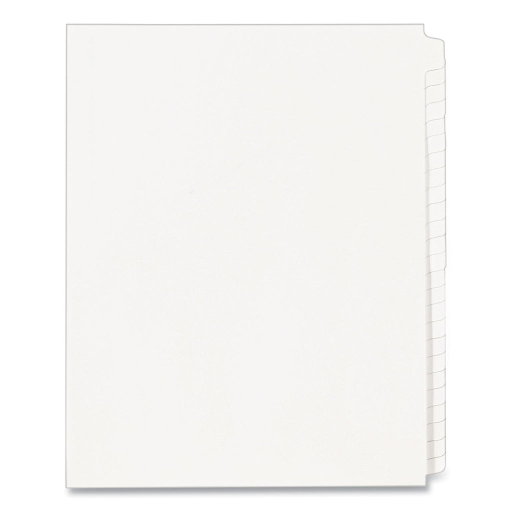 Avery Blank Tab Legal Exhibit Index Divider Set, 25-Tab, 11 x 8.5, White, 1 Set