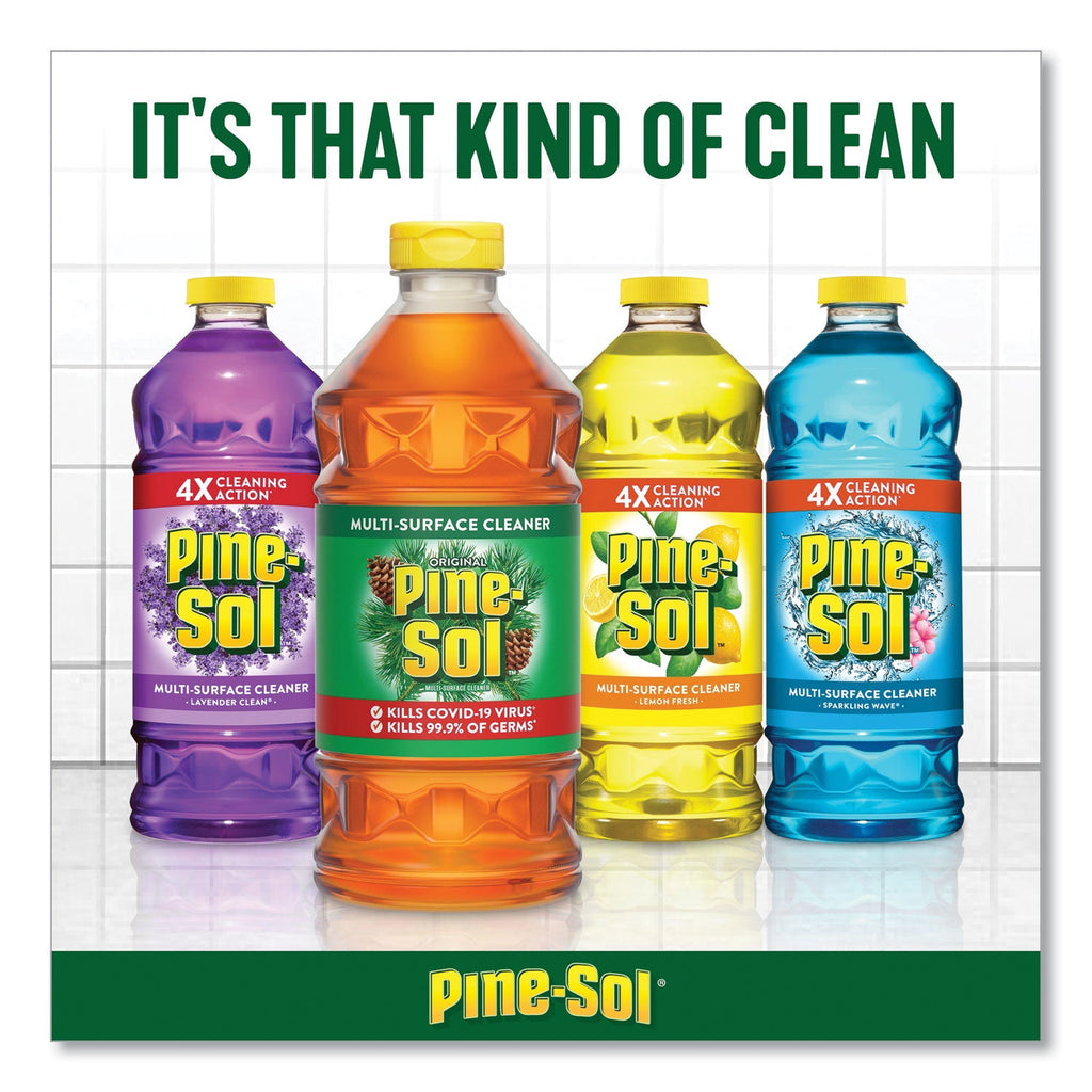 Pine-Sol Multi-Surface Cleaner, Lemon Fresh, 28 oz Bottle, 12/Carton
