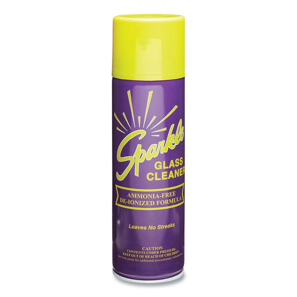 Sparkle Glass Cleaner, 20 oz Aerosol Spray, 12/Carton