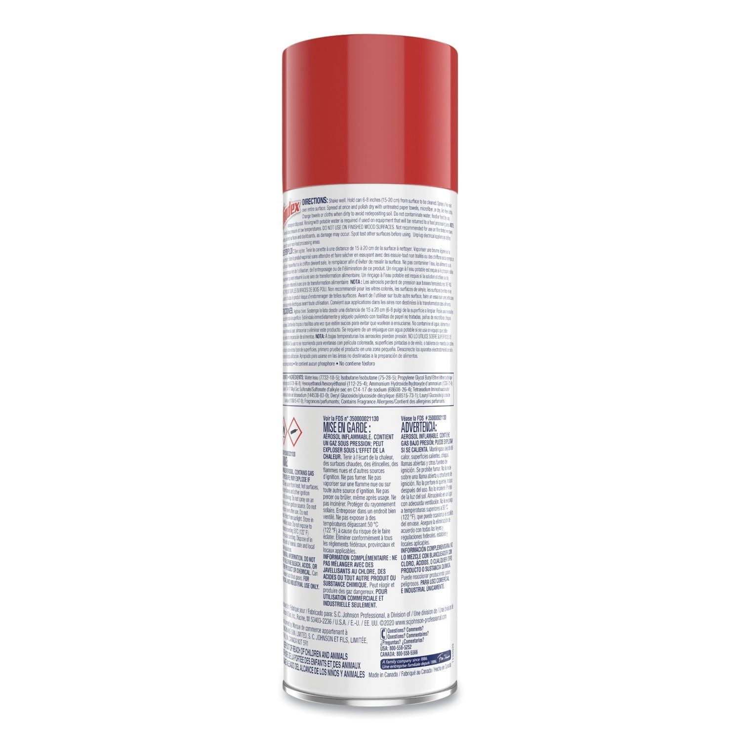 Windex Foaming Glass Cleaner, Fresh, 20 oz Aerosol Spray