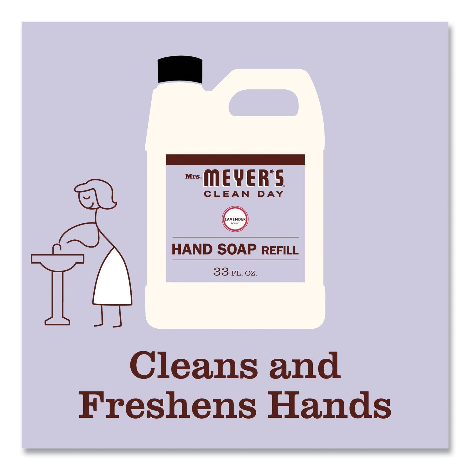 Mrs. Meyer's Clean Day Liquid Hand Soap Refill, Lavender, 33 oz