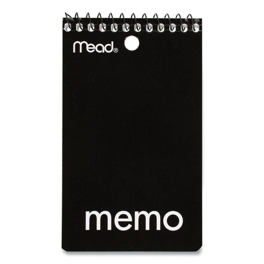 Mead Wirebound Memo Pad with Wall-Hanger Eyelet, Medium/College Rule, Randomly Assorted Cover Colors, 60 White 3 x 5 Sheets